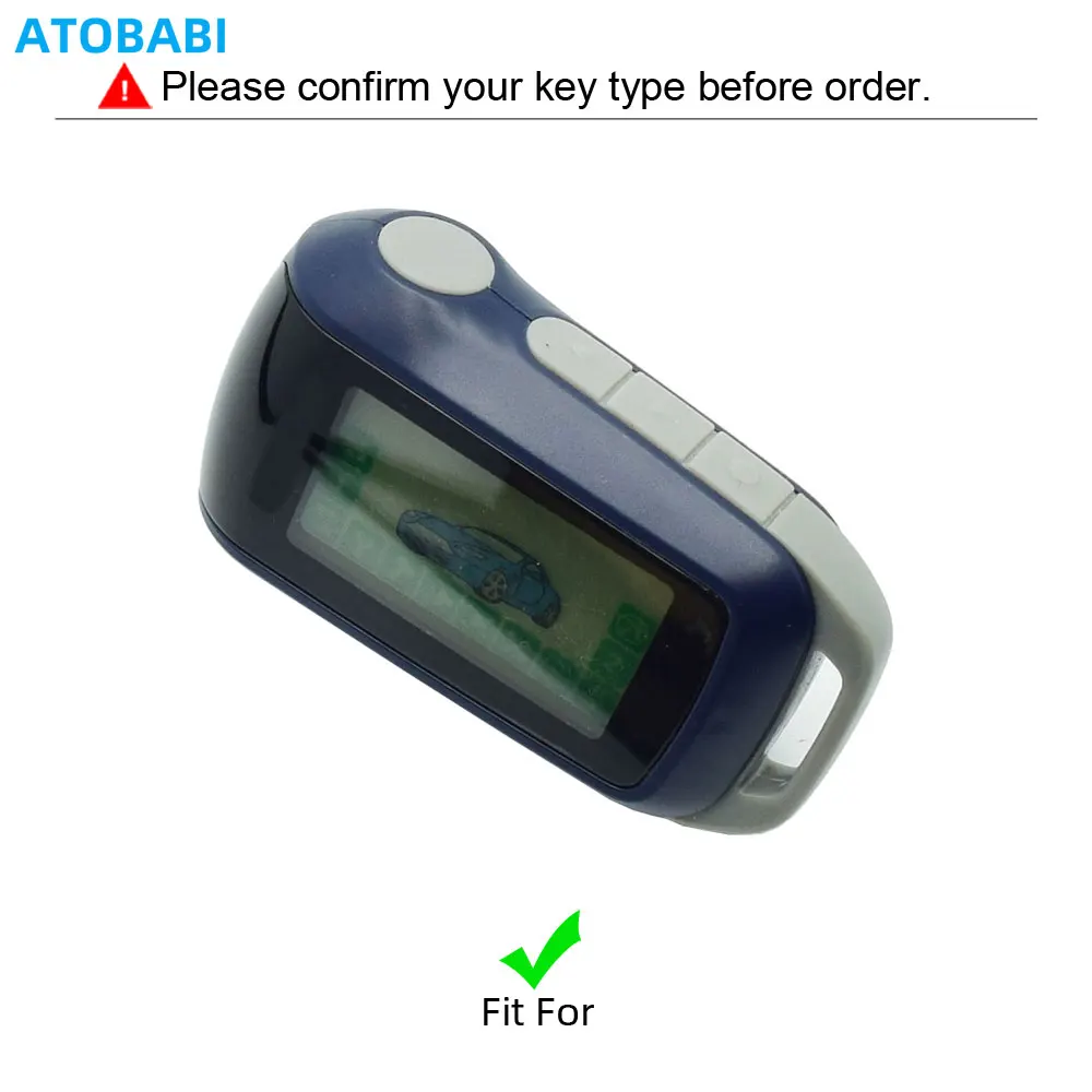 Leather Key Case For StarLine A62 A92 V62 V63 A94 A64 T94 Two Way Car Alarm LCD Keychain Remote Fobs Transmitter Protector Cover