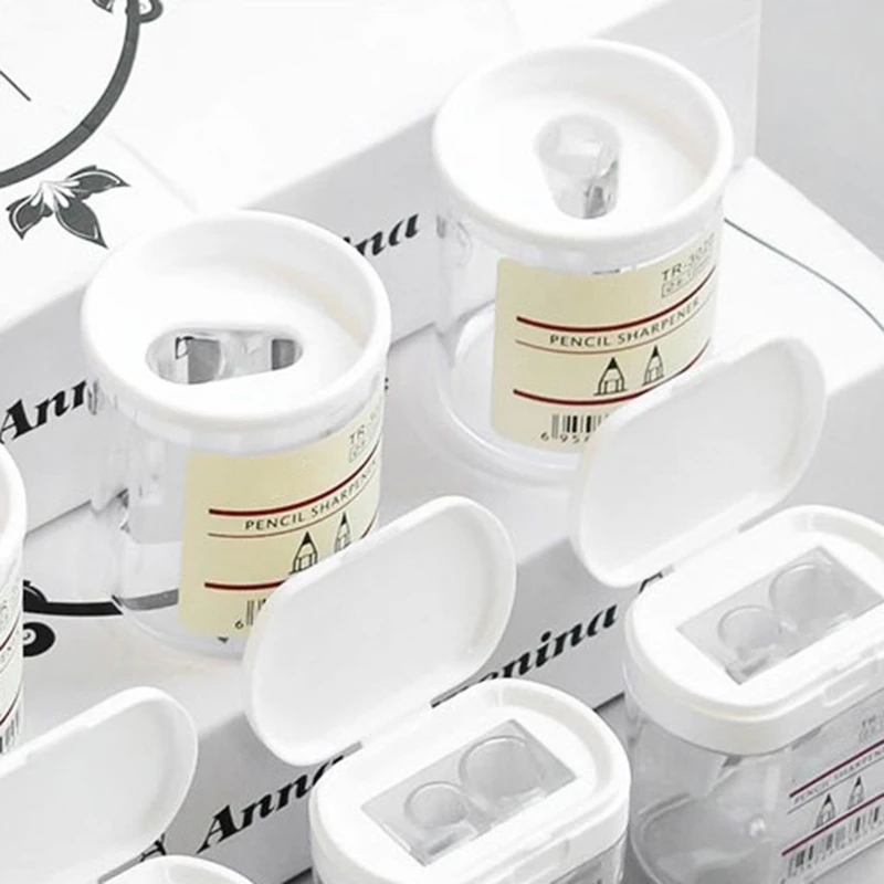 Hb/2b/ソフト/ハードチャコール/色鉛筆メイクアップペンシルに適合したポータブル丸型手動シャープナー大人の学生向け