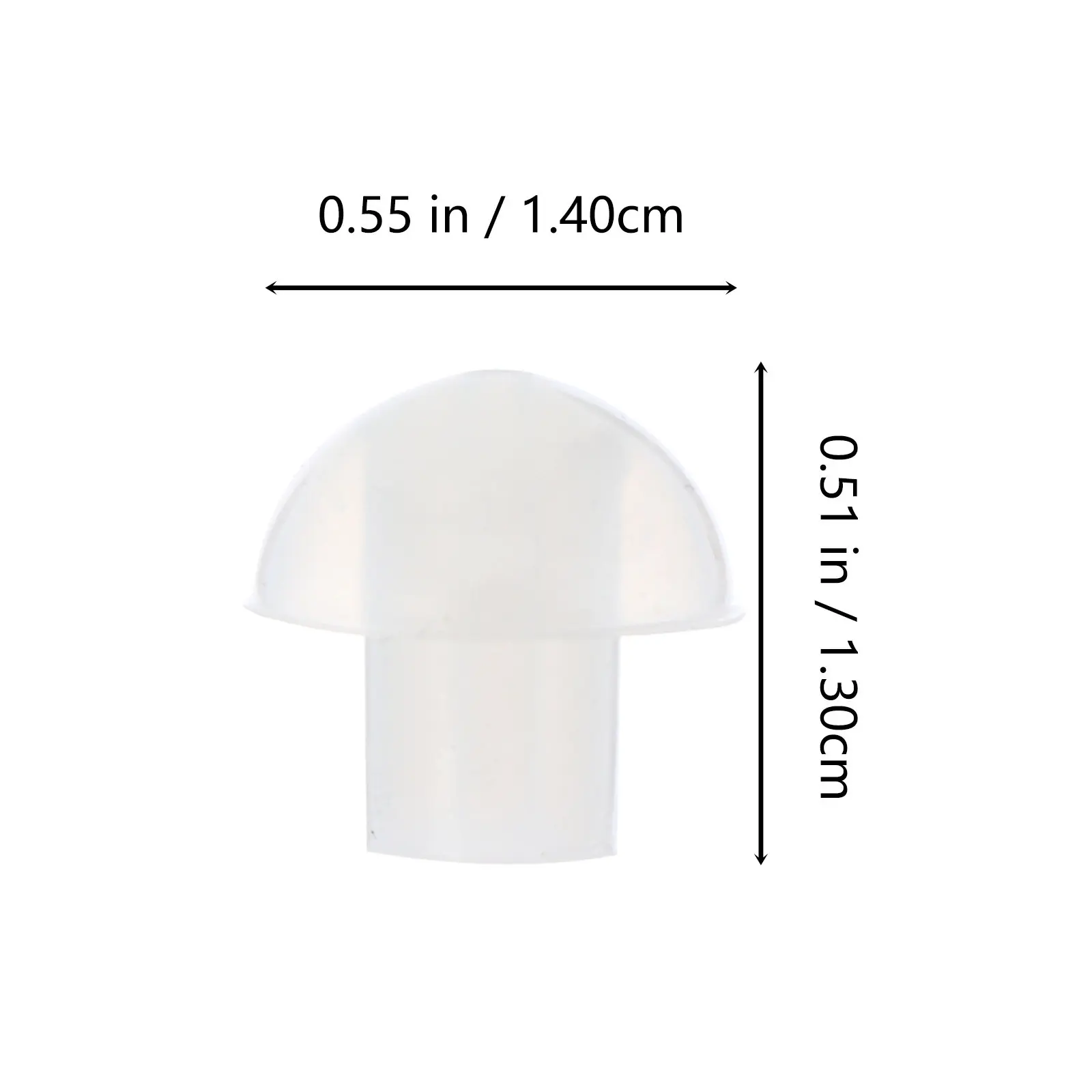 10Pcs Mushroom Earbud Replacement Tips for Two Way Radio Acoustic Tube Earpiece Comfortable Secure Fit Two Way Radio Ear Tip