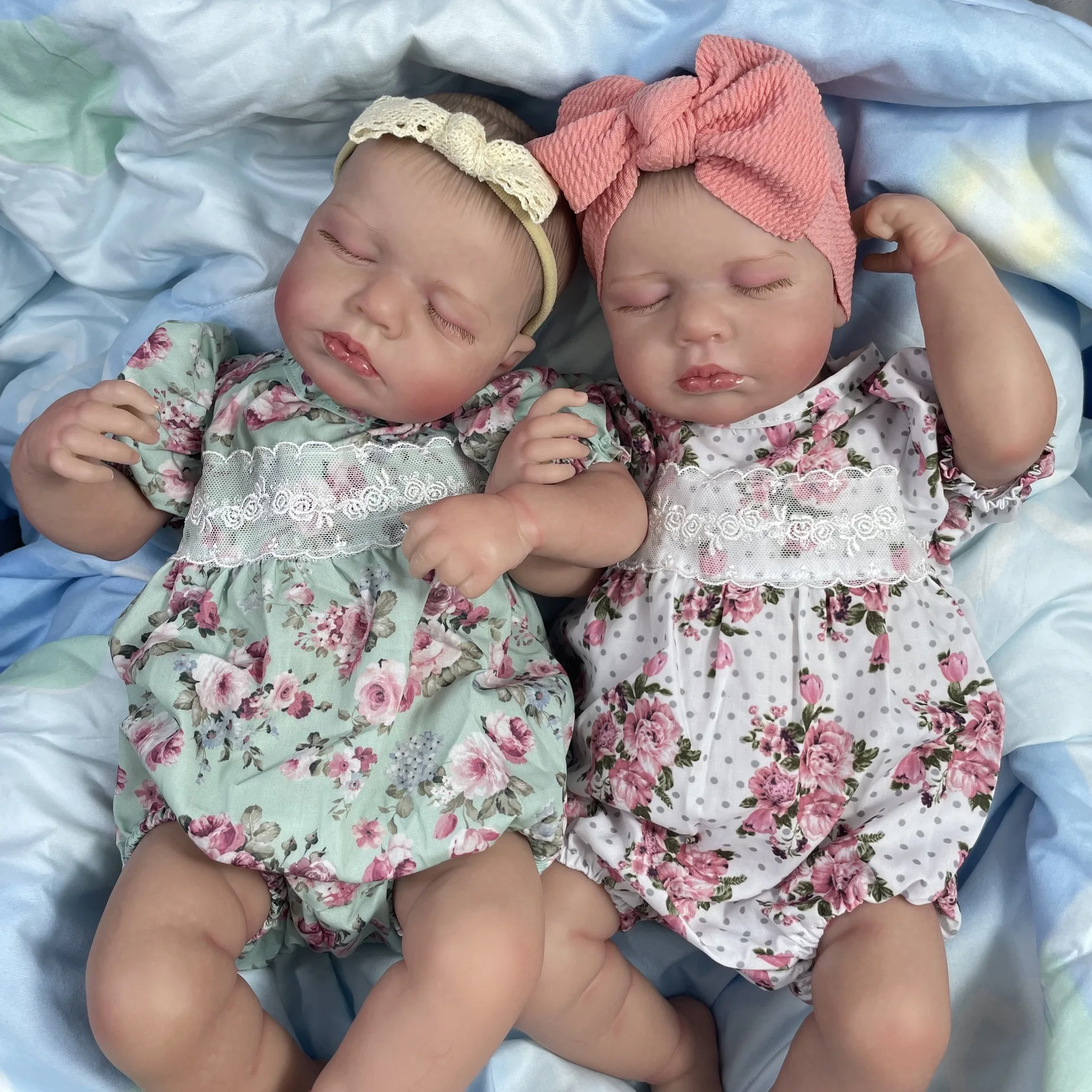 

49 cm reborn doll simulation baby, simulating baby skin,with blood streaks and blue veins, birthday gift