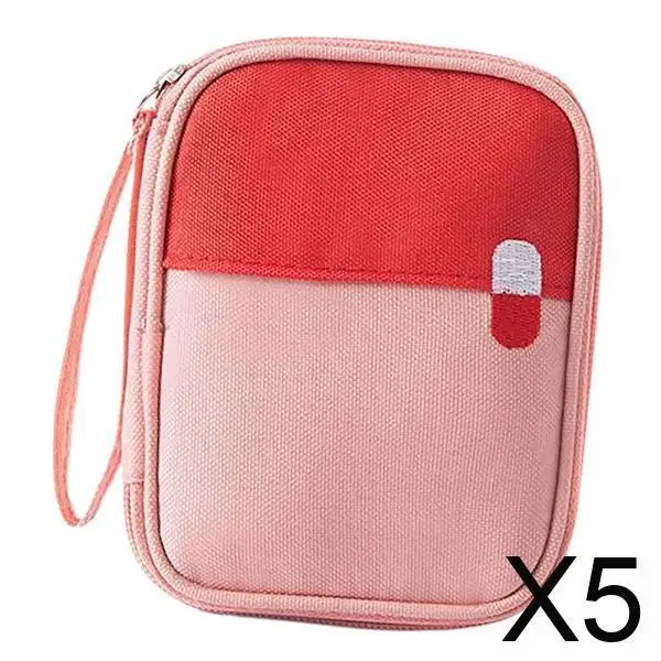 

Multi Compartment First Aid Kit Bag Empty Medicine Storage Portable Survival Organizer for Travel Emergency