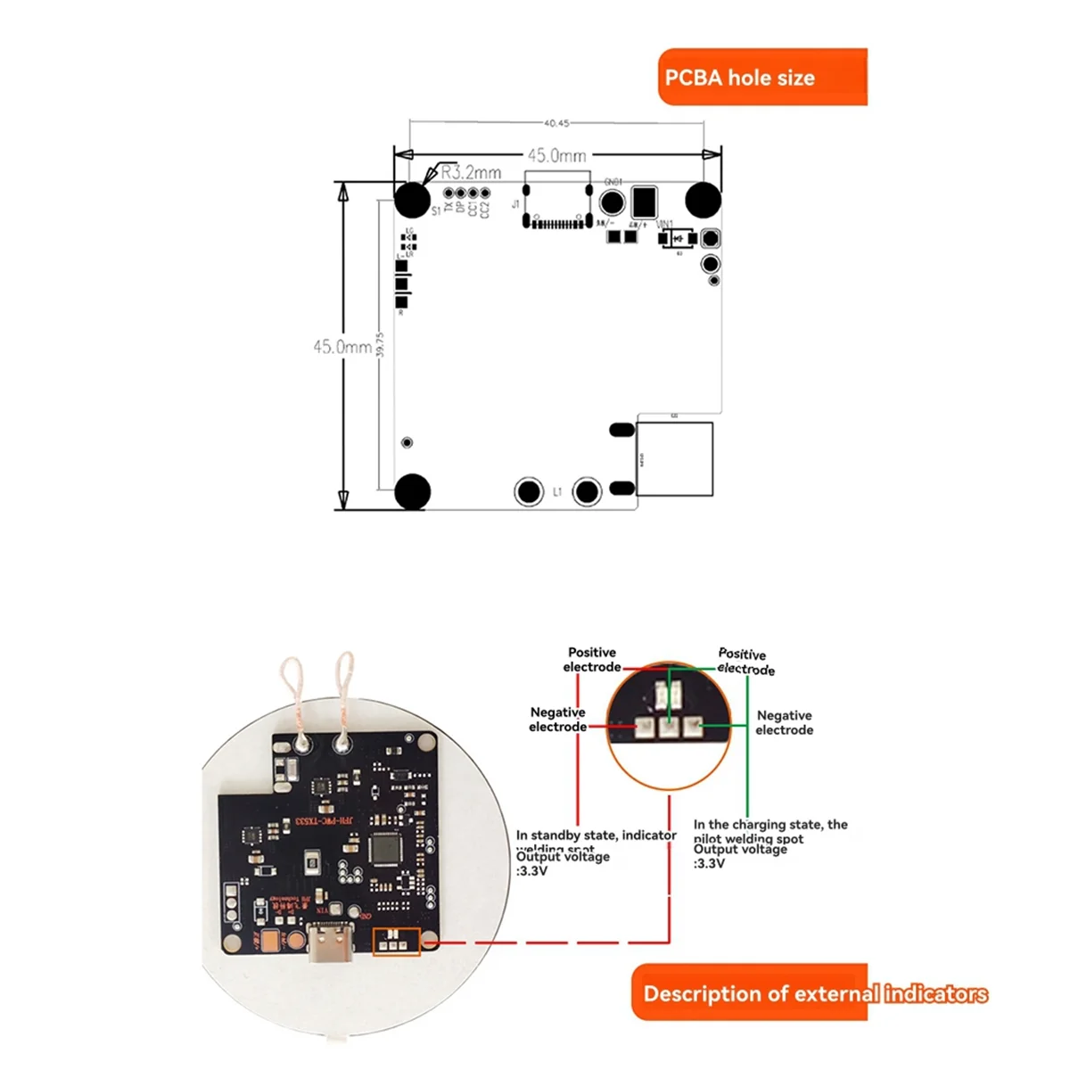 NEW 15W 12V 22MM Long Distance Wireless Mobile Phone Fast Charger Module Transmitter Wireless Charging Module Large Coil