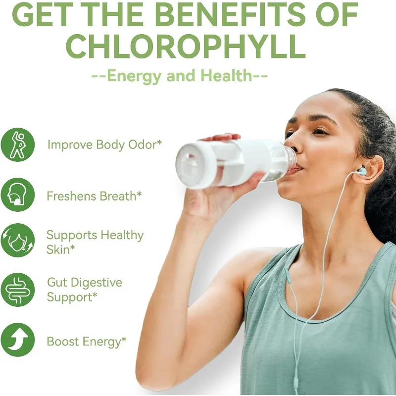 Chlorophyll Gummies for Body Odor Deodorant -60 Gummies