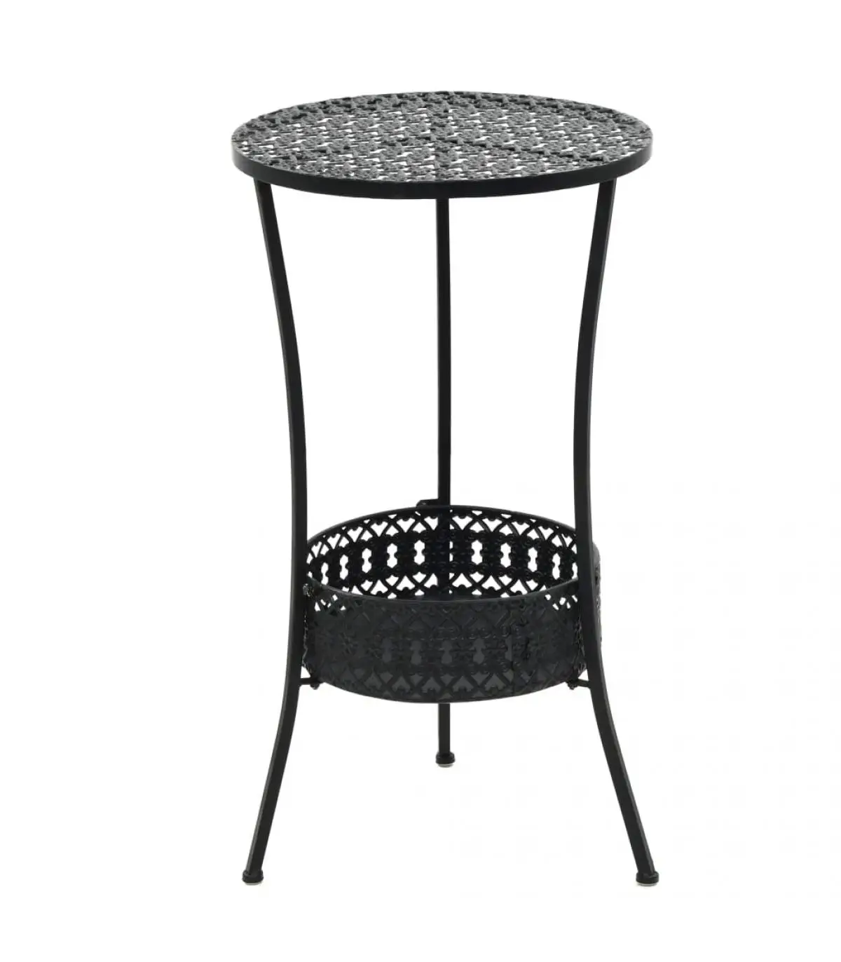 Garden tables black metal bistro table 40x70 cm