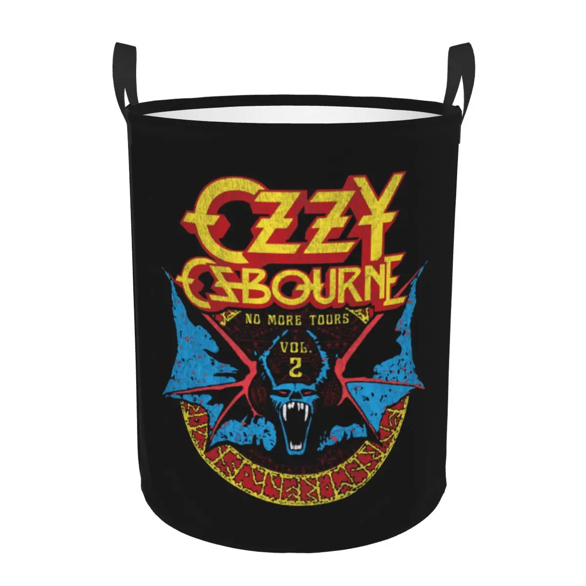 Heavy Metal Band Rock Laundry Hamper Large Storage Basket Ozzy Osbourne Prince Of Darkness Kids Nursery Toy Organizer