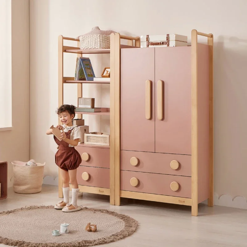 Cute Nordic Child Wardrobe Organizer Space Saving Apartment Kawaii Wardrobes Storage Baby Kleiderschrank House Furniture