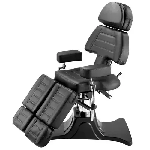 Single Split Leg Tattoo Couch Multifunctional Adjustable Tattoo Chair Facial Bed Hydraulic Lifting Tattoo Eyebrow Recliner