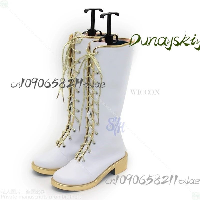 Shop1104340175 متجر الذهبي كوريا المعبود المرحلة فضي أبيض أحذية الموضة أحذية توم للعب شيطان رومي كوسبفريه بنات الهالوين #3