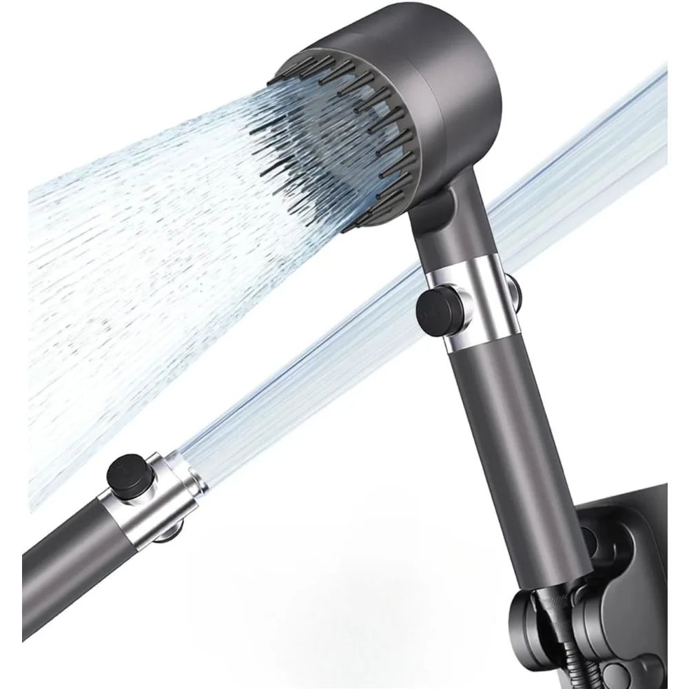 

New Shower Head 3 Modes High Pressure Showerhead One-Key Stop Water Massage Shower Head with Filter Element Bathroom Accessories
