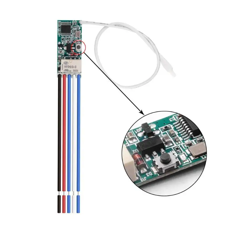 1 Set LED Lamp Controller Micro Receiver Transmitter 433mhz DC 3V 6V 12V 24V Mini Relay Wireless RF Remote Control Switch