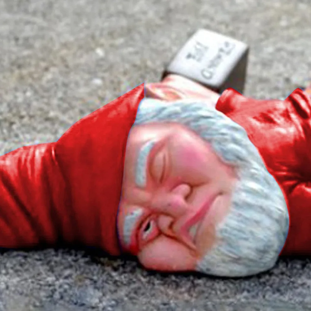 Christmas Drunk Dwarves Lying Down InThe Courtyard Office Desktop Decoration Cartoon Cute Resin Ornament Christmas Birthday Gift