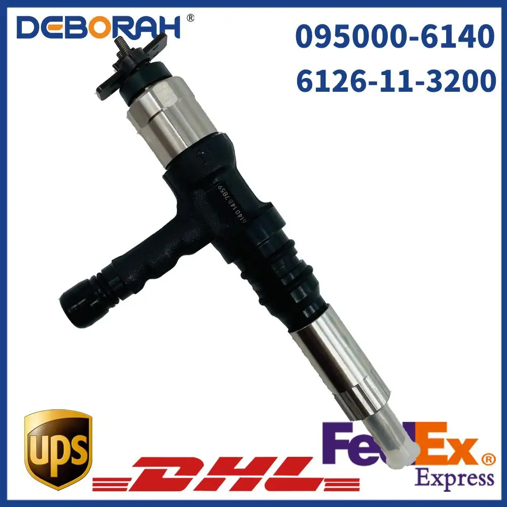 095000-6140 Diesel Fuel Injector Assembly 6261-11-3200 for Komatsu SAA6D140E PC800-8 PC850-8