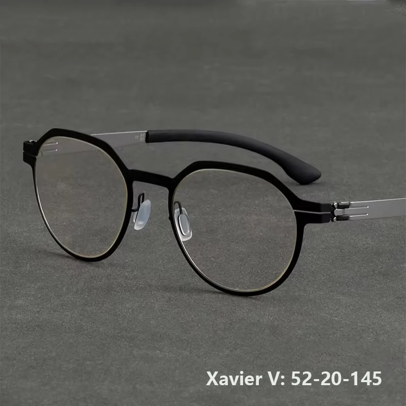 

Германия Брендовый дизайн Мужские многоугольные очки в оправе Xavier V Дизайнерские очки без винтов Высокое качество Деловые легкие очки Gafa