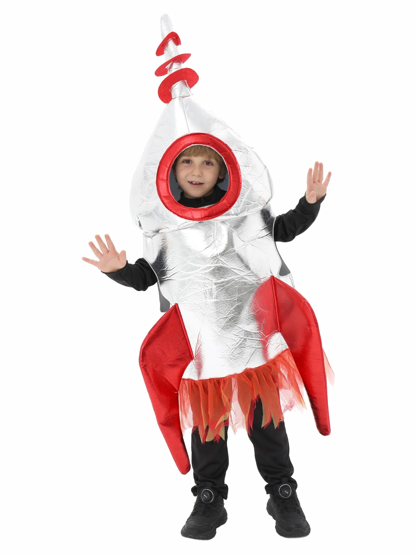 Karneval Halloween Rakete Cosplay Kostüm Kindergarten Bühne Kinder Performance Rote Rakete
