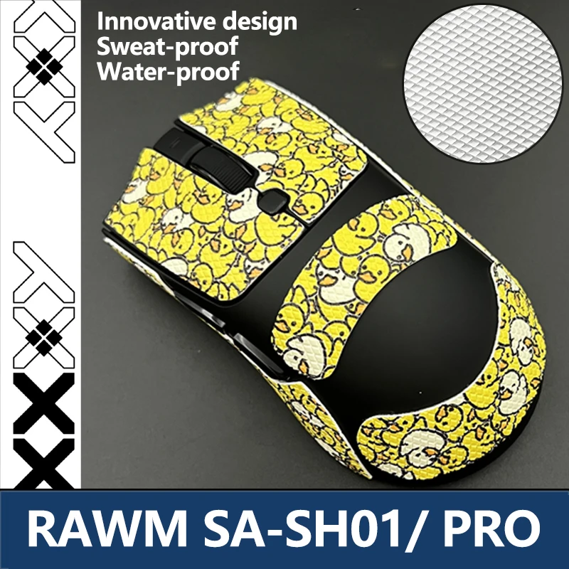 Mouse Grip Tape for RAWM SH01 Gaming Mouse - Anti-Slip Stickers Pro Gaming Mouse Skins Protective Adhesive for Better Control