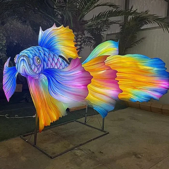 Lantern Decorative Light Emitting Diode Theme Light Chinese Lantern High Quality Fish Lamp