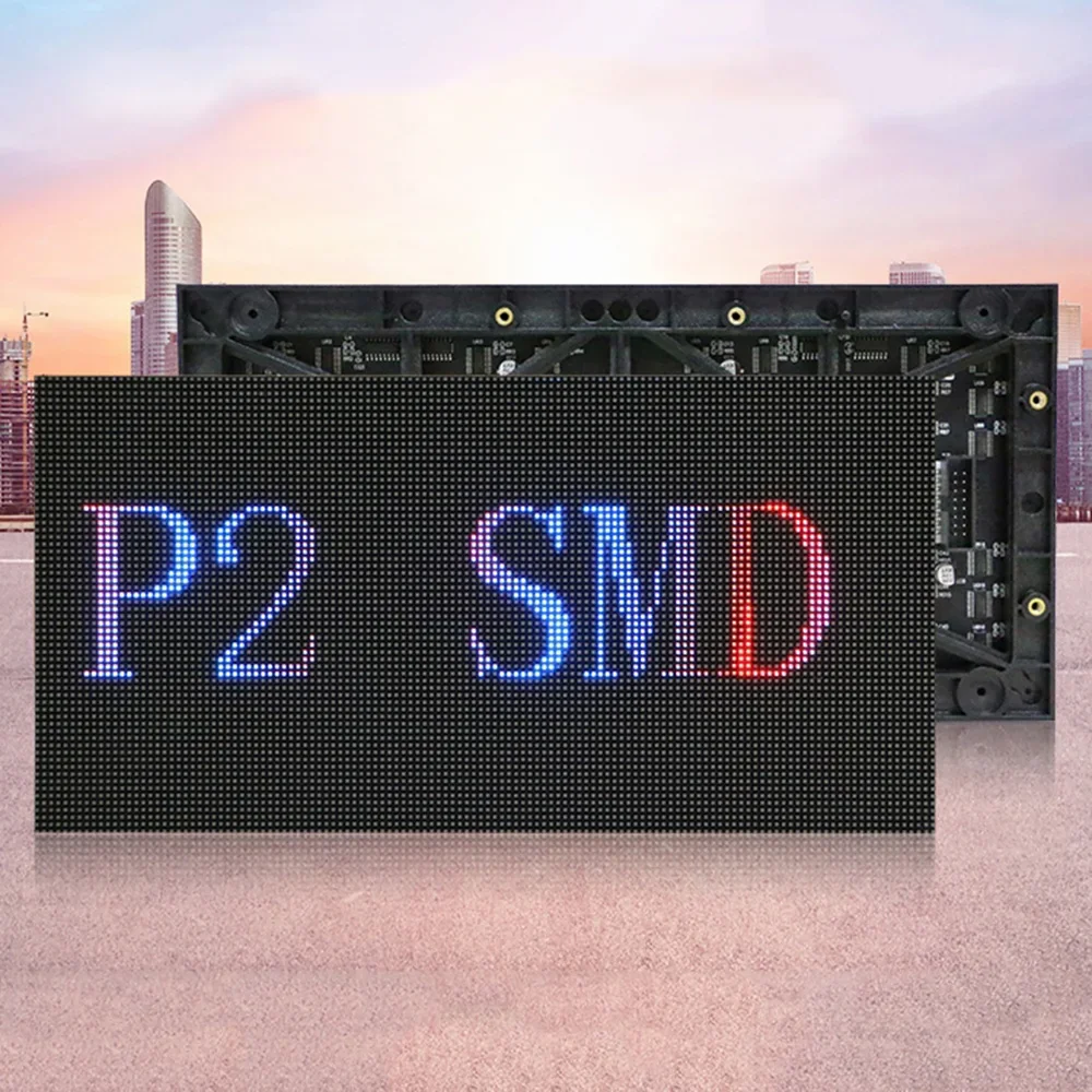 P2 Indoor Led Display Screen Module 256x128mm Size Rgb Full Color Smd1515 128x64 Pixels Hd Led Rental Screen Manufacturer