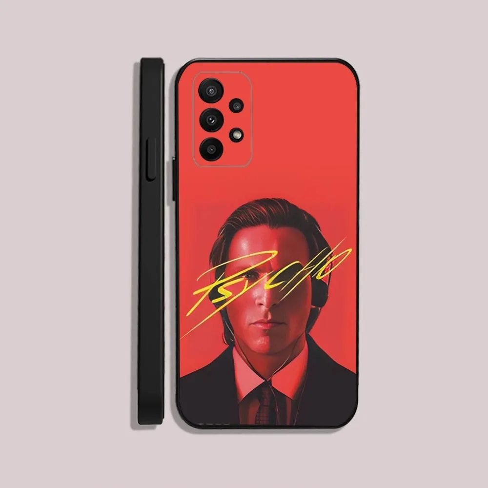 P-Patrick P-Psycho Batemans  Phone Case For Samsung S24,23,22,30,21,10,9,Ultra,Plus,Lite,FE,5G Black Soft Case