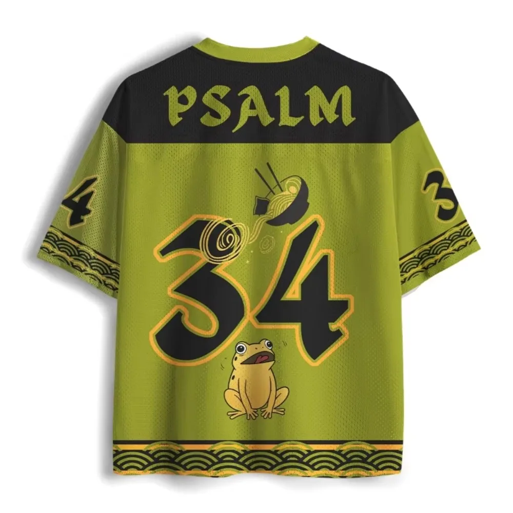 2026Fun Frog Pattern 3DPrint Quick-Dry Breathable Sports Fashion MenWomen V-Neck Short-Sleeved TShirt Outdoor Street Family Coat