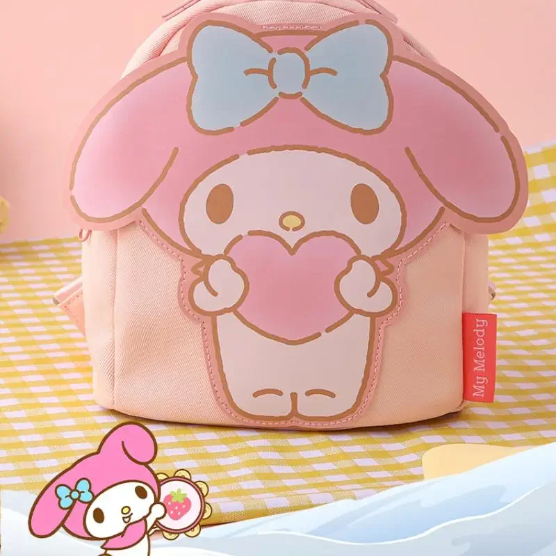 

Милый мультяшный рюкзак Sanrios Hello Kittys Kuromi My Melody для похудения, детская большая вместительная дорожная сумка без нагрузки, модная