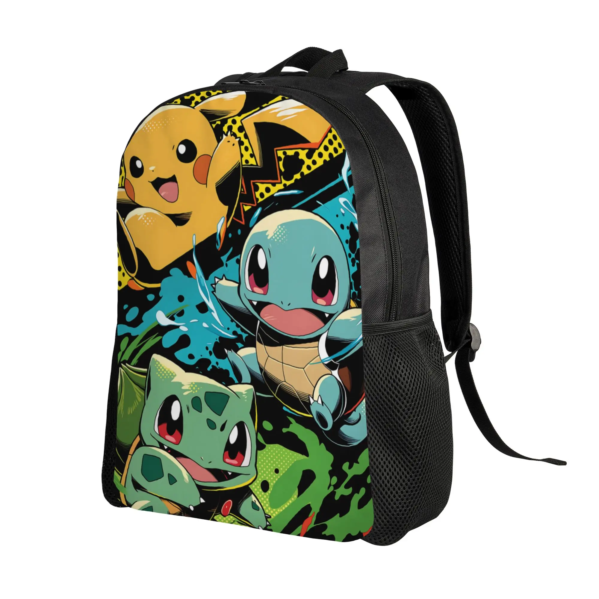 1Piece Backpack Green New School Year Knapsack Camping  Pokemon For Gifts New Term Starts