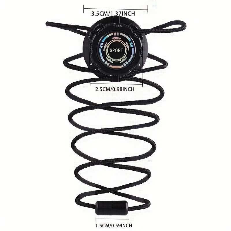 1 pair Rotating Automatic Buckle No-Tie Shoelaces - Locking Tieless Shoelace with Knob Design, One Size Fits All, Unisex