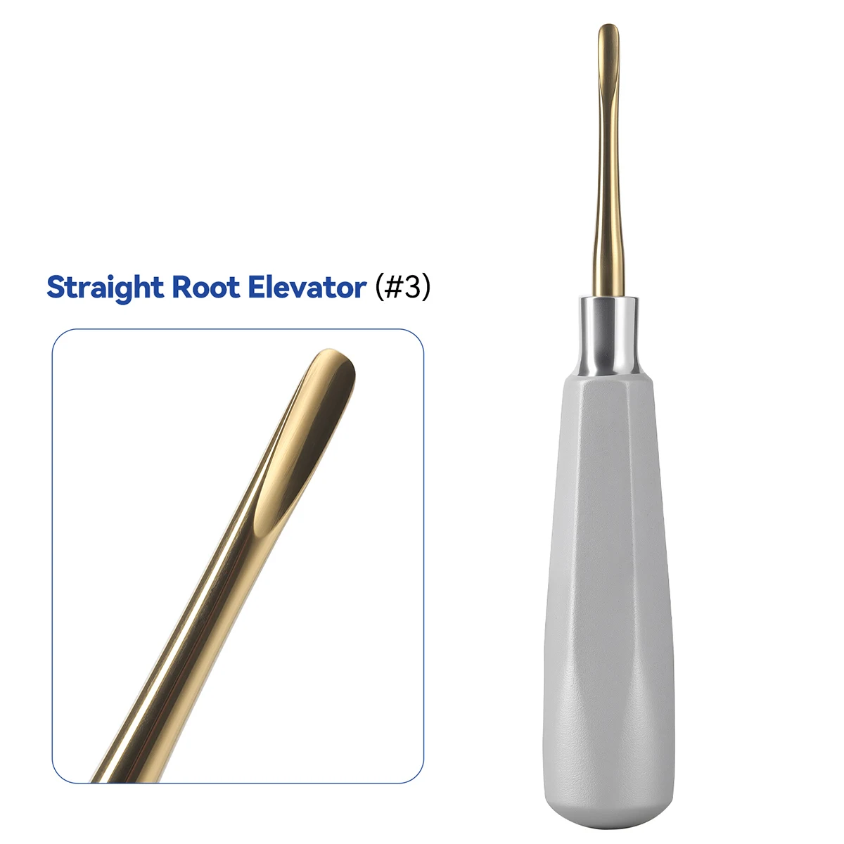 1Pc AZDENT Dental Aufzug Edelstahl Zahnarzt Chirurgische Instrument Zahn Extraktion Gerade Dreieckige Zähne Aufzug – Detail 9