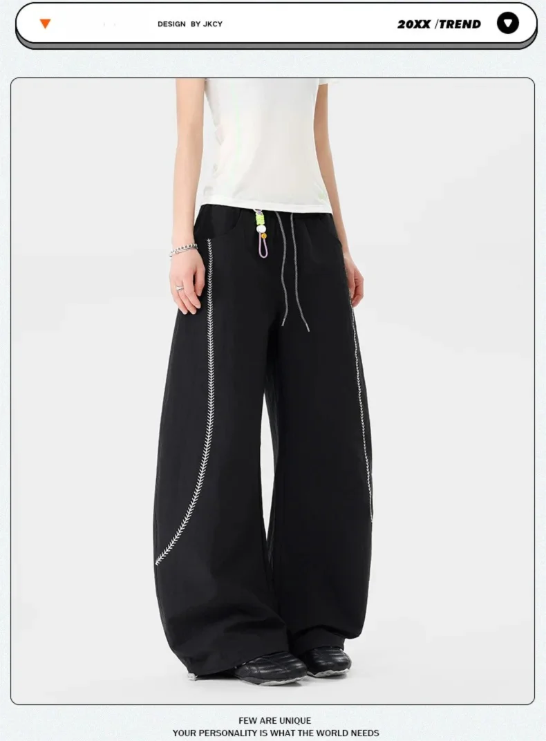 New Spring Autumn Windproof Water-Repellent Wide-Leg Slim Scimitar Pants For Men Women Quick-Drying Workwear Hiking Pants