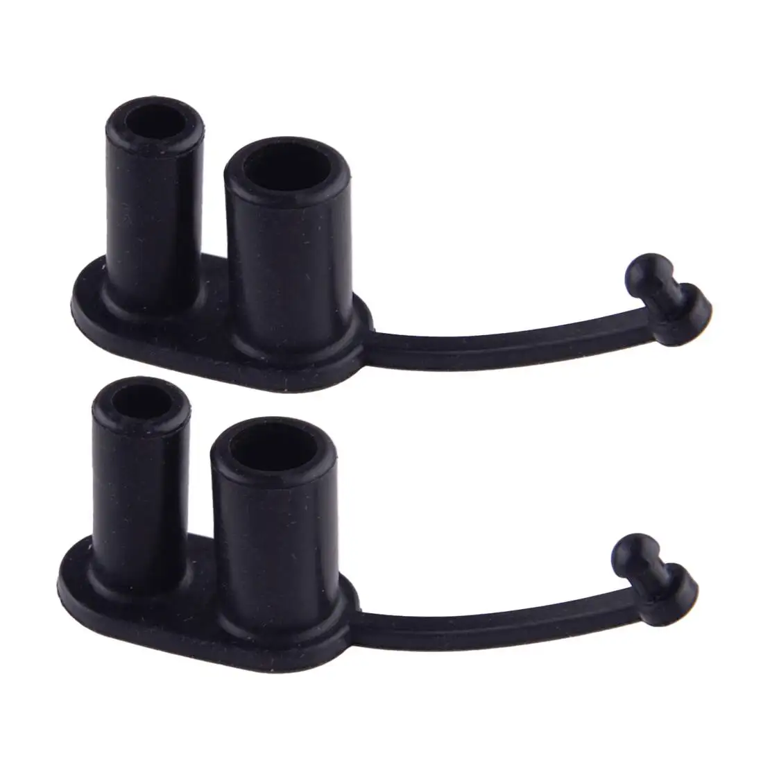 878311 6BX-2476U-00 2pcs Fuel Connector Cap Protector Fit for Mercury Outboard 4 5 6 8 9.9 10 15 20 25 30HP Black Rubber