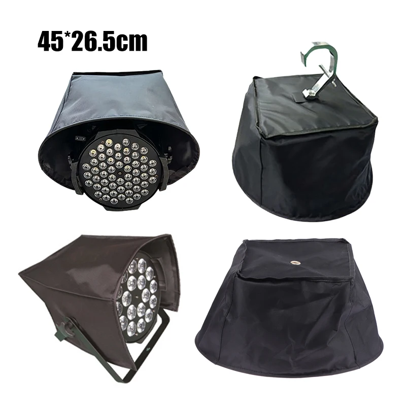 (.) 1pcs Beam Moving Head Rain Cover Beam Stage Light Rain Snow Coat Rain Cover Par Light Waterproof Black Crystal Plastic