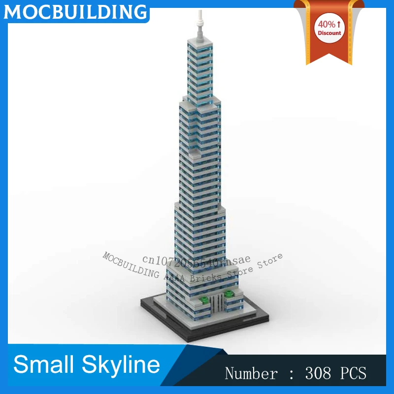 MOC Building Blocks City Architecture Series Small Skyline Model DIY Assemble Bricks Creative Street View Toys Collection Gifts