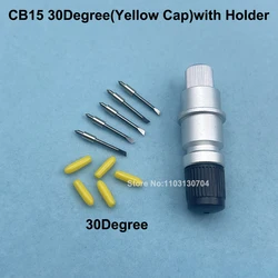 11PCS Cutting Plotter CB15 CB15UA-5 Cemented Carbide Blades with Holder Device for Graphtec CE5000 CE6000 CE70000 FC86000 Cutter