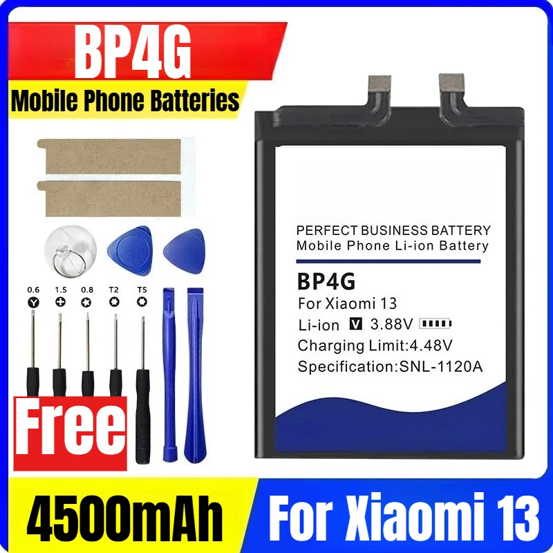 

4500mAh BP4G Mobile Phone Batteries for Xiaomi 13+Free Tools