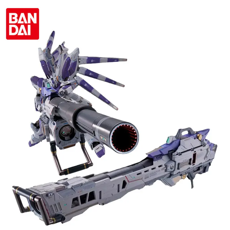 Bandai Original Hi-V Gundam Hyper Mega Bazooka Launcher Option Set Mica Particle Cannon Accessories Kit Anime Action Figures