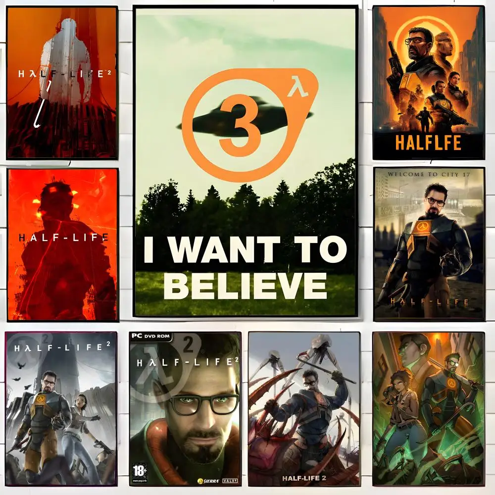 immersive game H-Half-Life Alyx Poster Wall Art Print Decorative Mural Home Decor Gift Unframed
