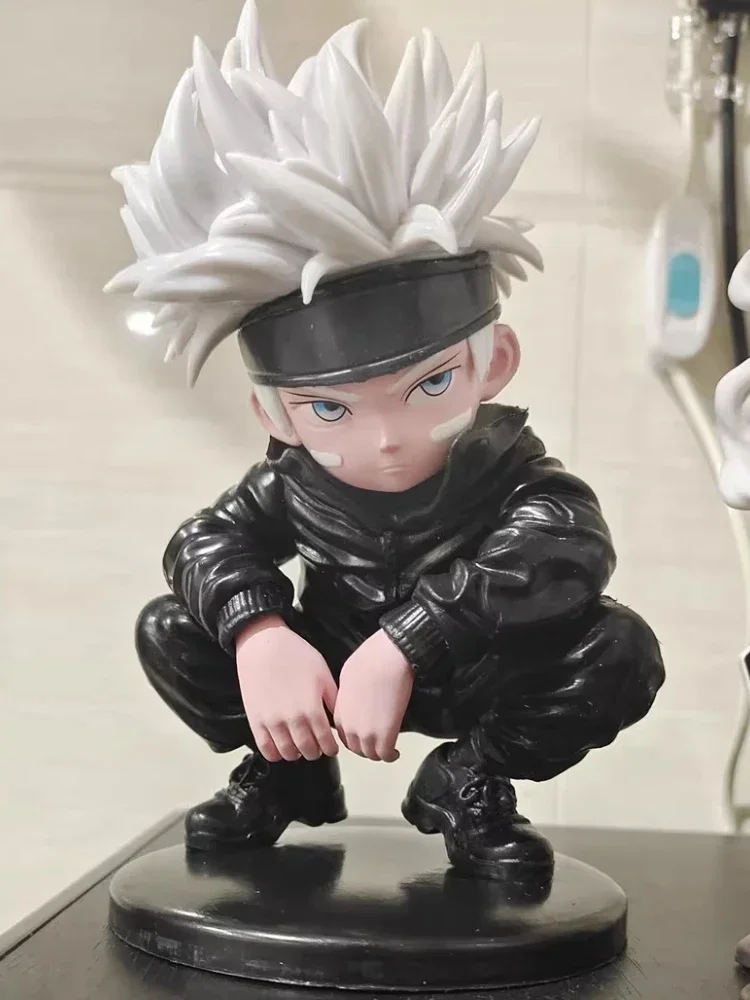 Figuras de Jujutsu Kaisen Q Edition Kawaii, Gojo Satoru Geto Suguru, Escena de Anime, adorno de escritorio, juguete de regalo
