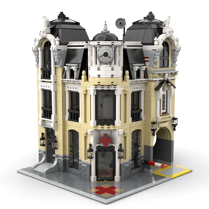 Technische Moc Bricks Street View Model Centraal Ziekenhuis Modulaire Bouwstenen Geschenken Speelgoed Voor Kinderen DIY Sets Assembleren