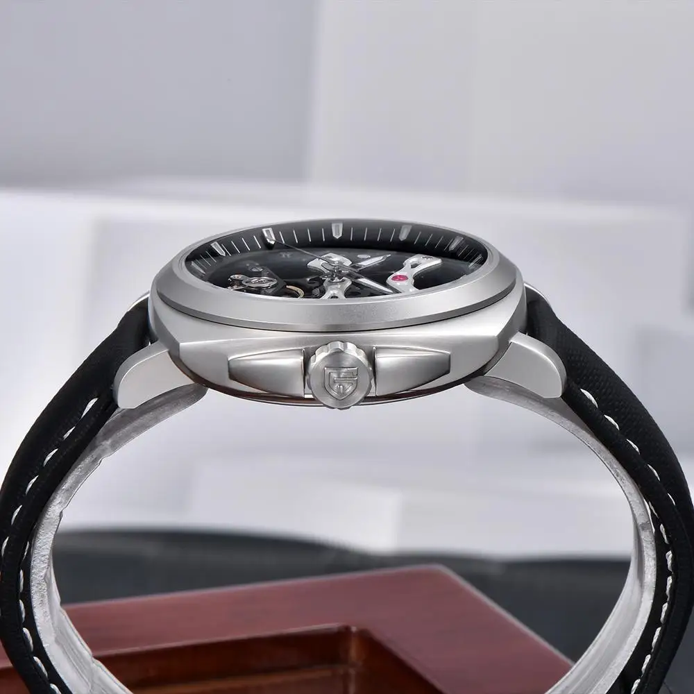 PAGANI DESIGN 2024 New Men's Automatic Mechanical Wristwatch Skeleton Fashion Casual Sapphire Glass Waterproof Luminous Watch