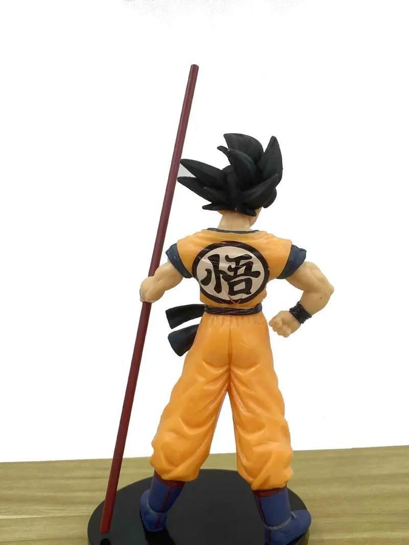 21Cm Dragon Ball Beeldje Stick Goku Super Saiyan Anime Model Beeldje Verzamelbaar En Cadeau Geven Beeldjes