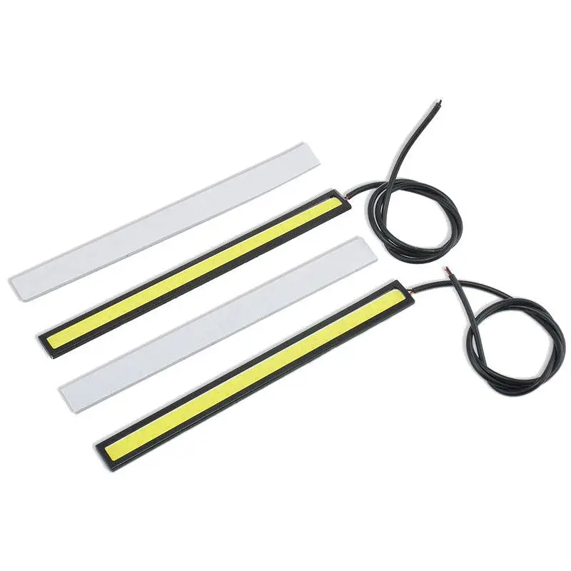 2 x กันน้ํา Super Bright รถ DRL หมอกโคมไฟขับรถ COB ไฟ LED สีขาวร้อน