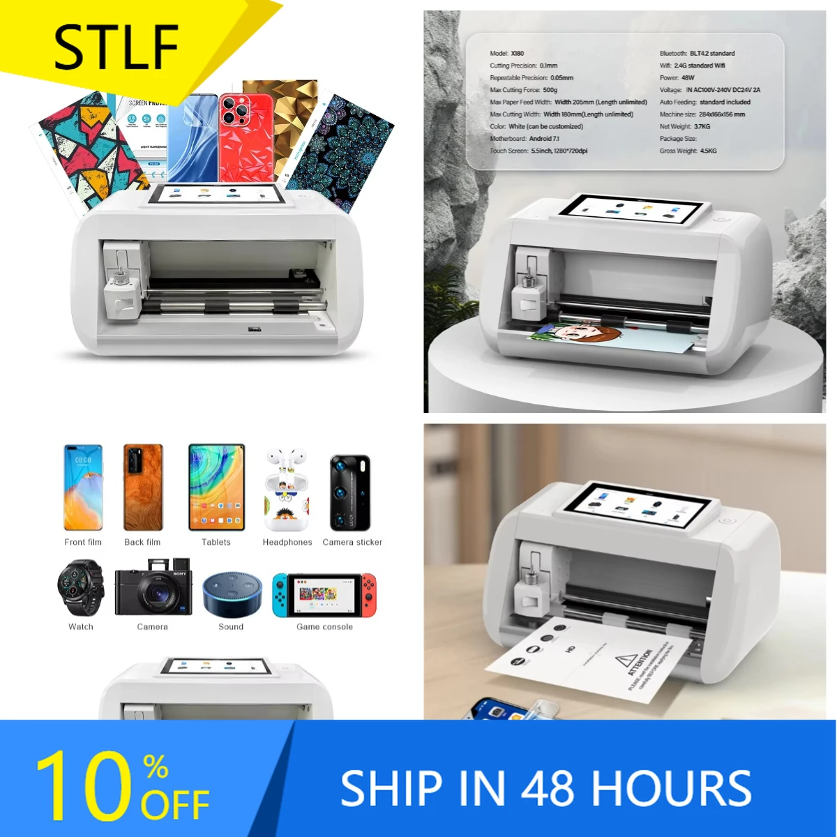 

WJW Tech Hydrogel Film Screen Protector Cutting Machine Cost-Effective TPU Ultra GPS Soft Hardness Mobile Car Small Businesses