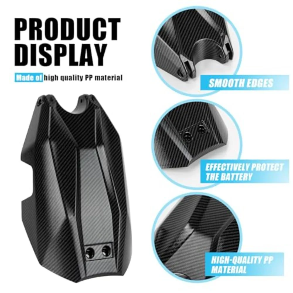 Motorcycle Accessory Battery Cover Fairing Protective Cover Carbon Fiber For Talaria Sting MX3/MX4 Electric Dirt Bike