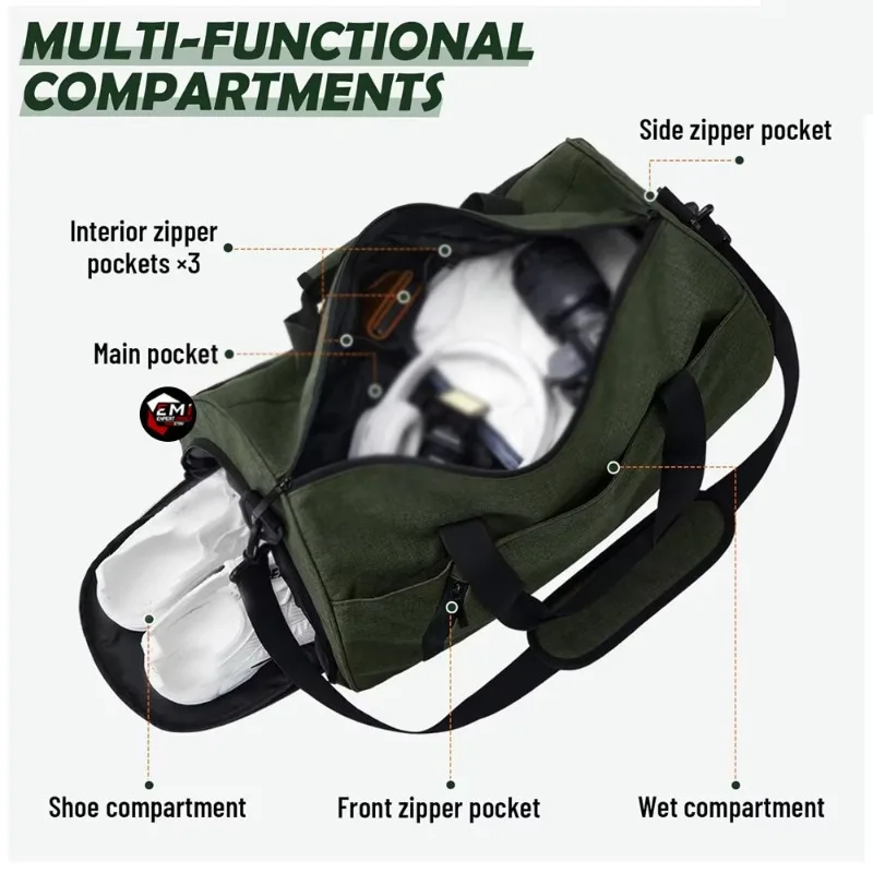Heavy Gym Travel Luggage Large Sports Weekend Luggage Multipurpose Bag Weekend Travel Luggage
