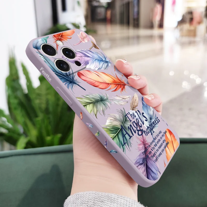 Colorful Angel Phone Case For iPhone 17 16 16e 15 14 13 Plus Pro Max Mini Silicone Cover - Image 5