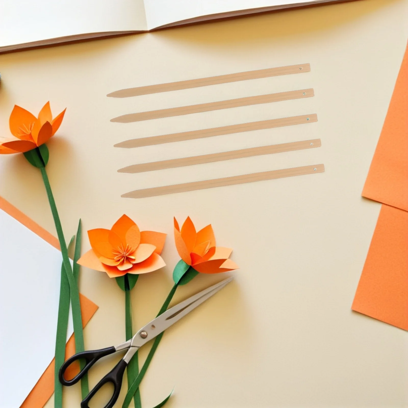 

10pcs Bamboo Handles Diy Hand Sticks For Crafts Art Classes Home Decor Party Supplies Fan Making Materials Craft Sticks Chinese