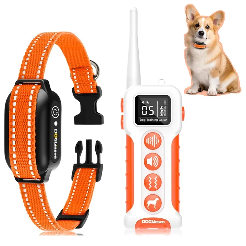 

Vibrating Dog Collar No Shock Remote Dog Training Collar 3300ft Range, 9 Style Tones Dog Vibration Collar For All Breed Dogs