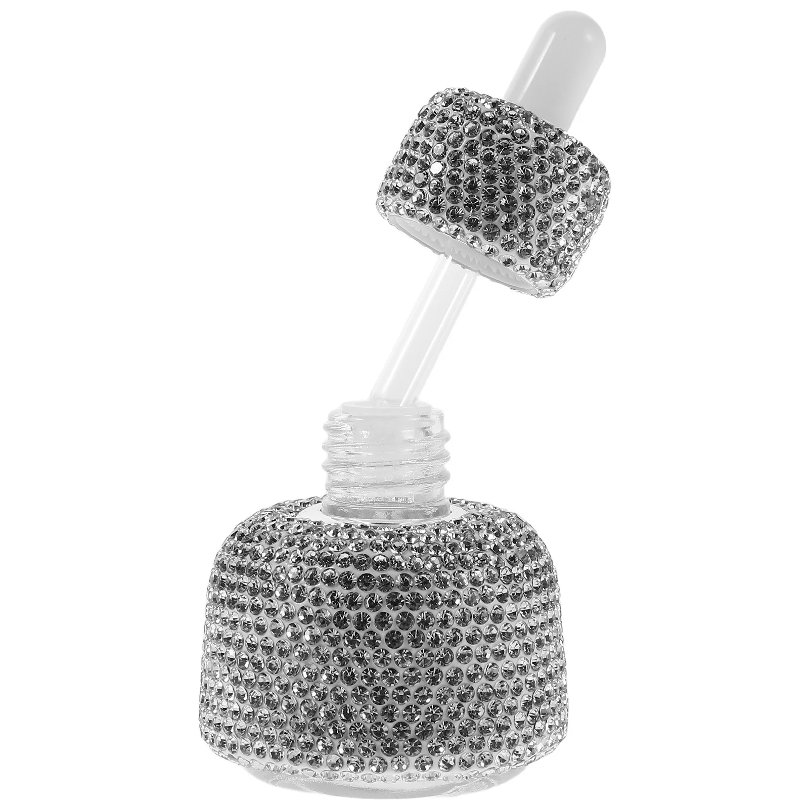 

30Ml Glass Dropper Bottle for Essential Oils Rhinestone Embellished Refillable Aromatherapy Vial Precise Dosage Dispensing