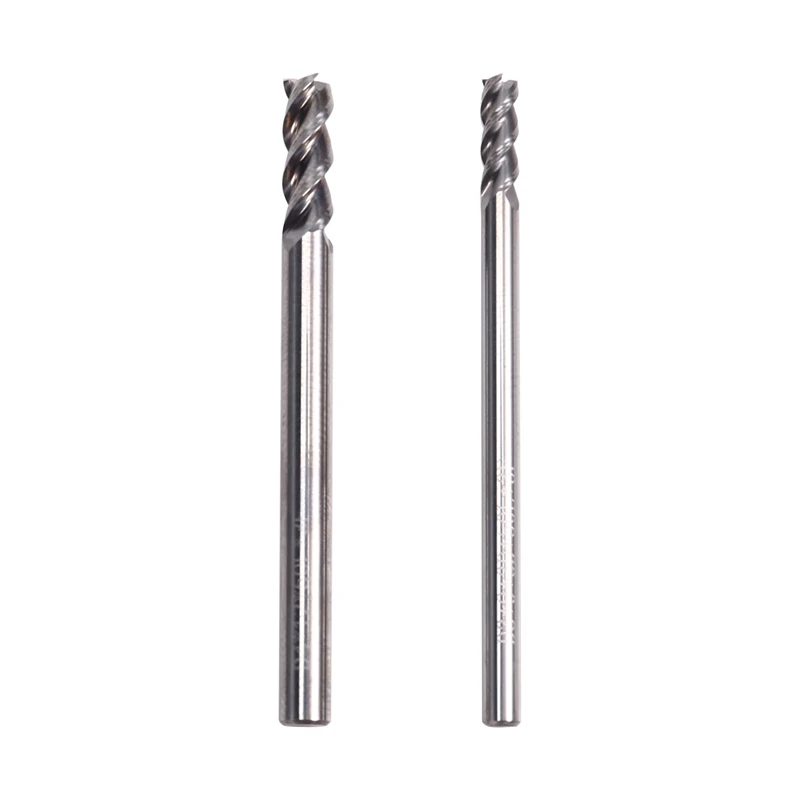 

2PCS HSS 4-Flutes High Hardness Steel Straight Shank End Mill For CNC Machine Tools Metal Processing Milling Cutter