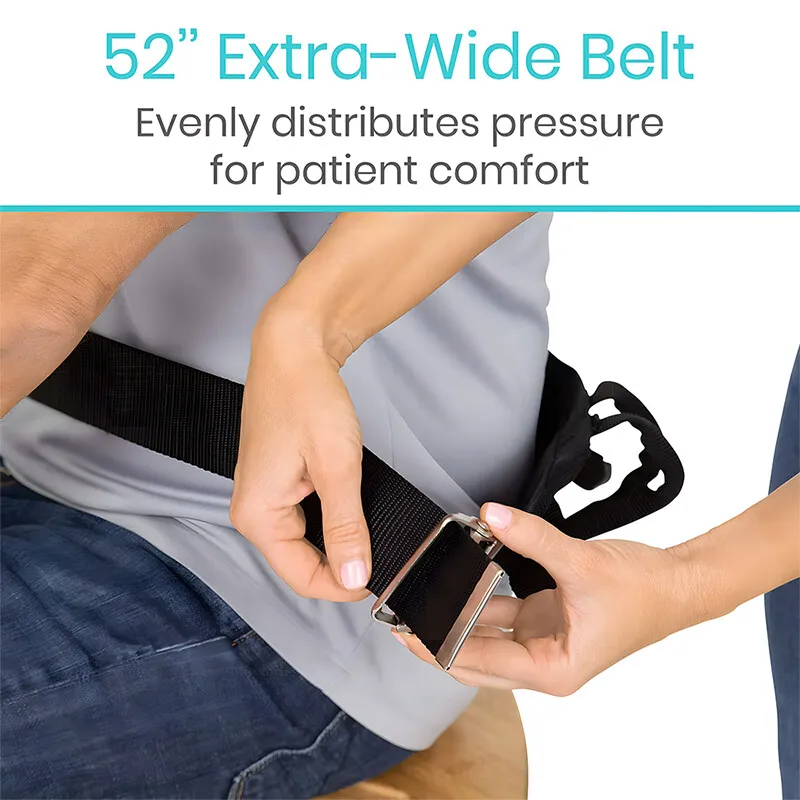 Transfer and Walking Gait Belt with Handles Patient Lift Belt Standing Assist Aid for Seniors Elderly Nursing Physical Therapy