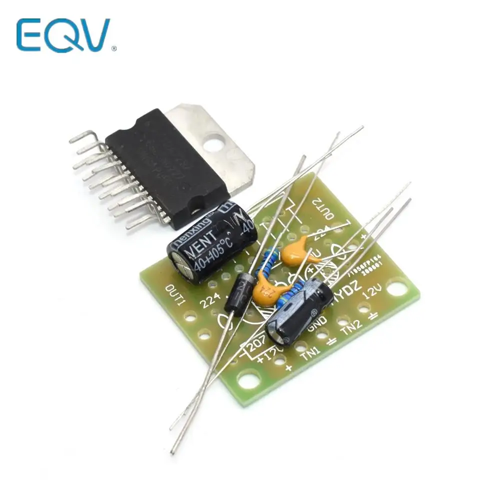 1set TDA7297 amplifier board spare parts dc 12v grade 2.0 dual audio encoding 15w electronic diy kit Student training laboratory